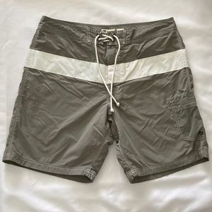 J. Crew Original Swimwear Board Shorts Gray size 36